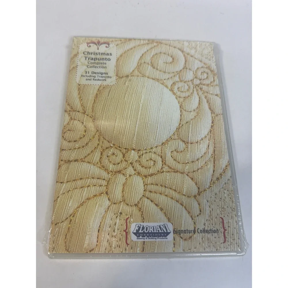 Floriani Christmas Trapunto Complete Collection 31 Embroidery Designs CD NEW